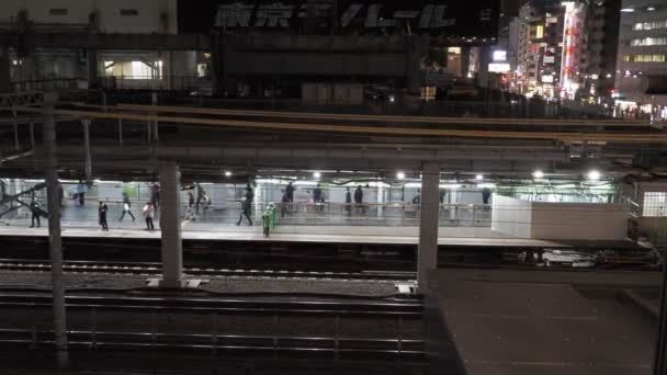 Hamamatsucho Night View Ιαπωνία Τόκιο Απρίλιος 2023 — Αρχείο Βίντεο