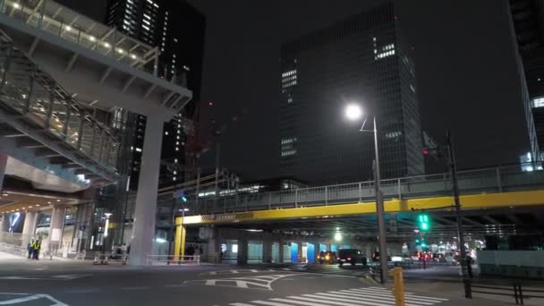 Hamamatsucho Night View Japan Tokyo April 2023 — стокове відео