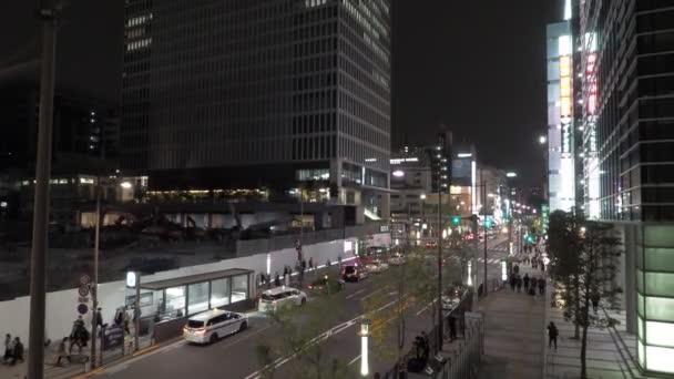 Hamamatsucho Night View Japan Tokyo April 2023 — Stock Video