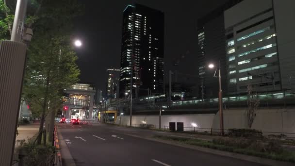 Hamamatsucho Night View Japan Tokyo April 2023 — Stockvideo