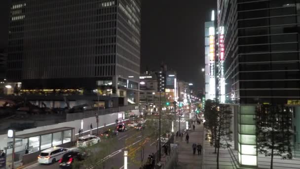 日本东京Hamamatsucho夜景2023年4月 — 图库视频影像