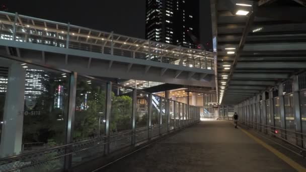 Hamamatsucho Nachtsicht Japan Tokio April 2023 — Stockvideo