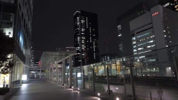 Hamamatsucho Night View Japan Tokyo April 2023 — Stockvideo