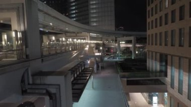 Shiodome Gece Manzarası, Japonya Tokyo Nisan 2023