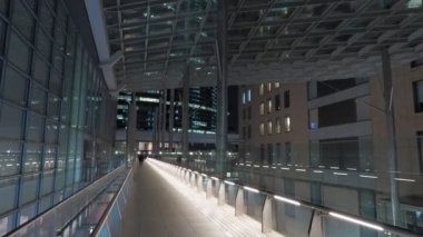 Shiodome Gece Manzarası, Japonya Tokyo Nisan 2023