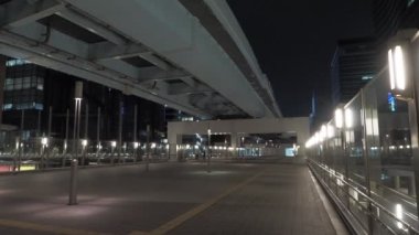 Shiodome Gece Manzarası, Japonya Tokyo Nisan 2023