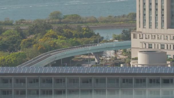 Tokyo Körfezi Bölgesi Gözlem Güvertesi Görünümü 2023 — Stok video