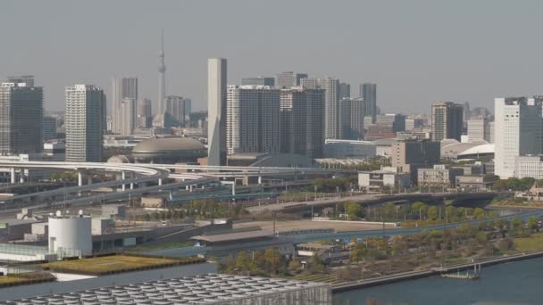 Área Baía Tóquio Vista Deck Observação 2023 — Vídeo de Stock