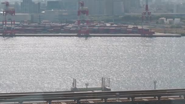 Tokyo Bay Área Vista Cubierta Observación 2023 — Vídeos de Stock