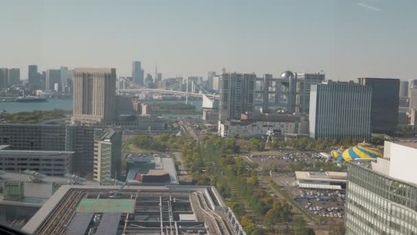 Tokio Bay Area Widok Pokład Obserwacyjny 2023 — Wideo stockowe