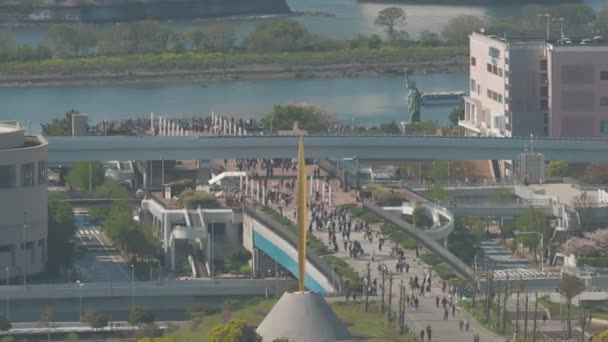 Vista Sul Ponte Osservazione Della Baia Tokyo 2023 — Video Stock