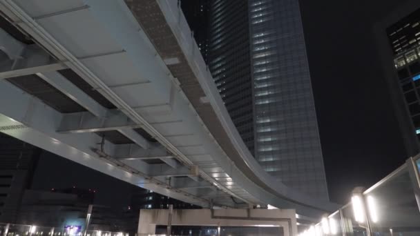 Shiodome Night View Giappone Tokyo Aprile 2023 — Video Stock