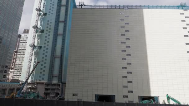Tokyo Tokiwabashi Ombyggnad Planerad Plats April 2023 — Stockvideo