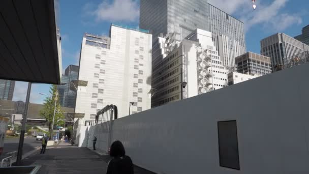 Tokyo Yaesu Plánované Rekonstrukční Místo Duben 2023 — Stock video