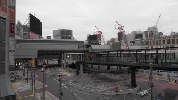 Shibuya Japón Tokio Temprano Mañana Abril 2023 — Vídeo de stock