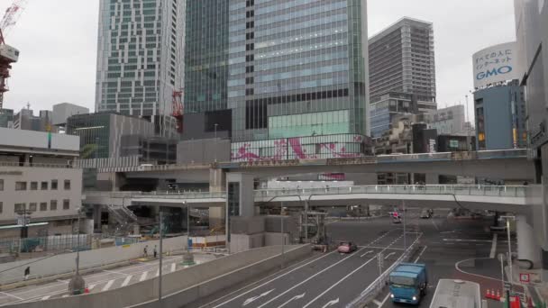 Shibuya Japan Tokyo Tidig Morgon April 2023 — Stockvideo