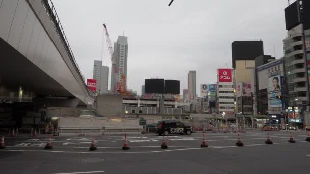 Shibuya Japon Tokyo Tôt Matin Avril 2023 — Video