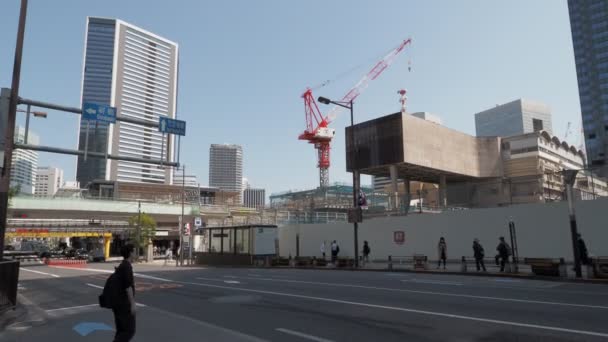 Пейзаж Токийского Хамамацучо Май 2023 Года — стоковое видео