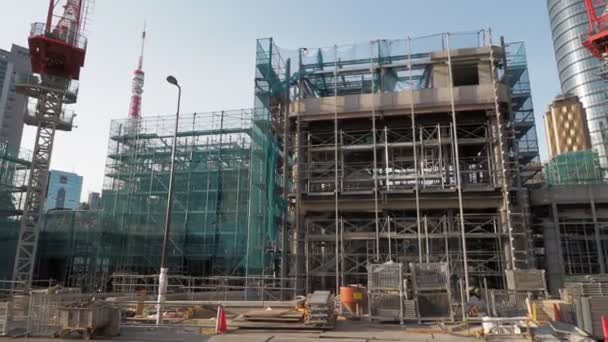 Tokio Azabudai Hills Bau Mai 2023 — Stockvideo