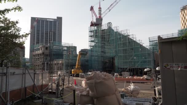 Tokio Azabudai Hills Construcción Mayo 2023 — Vídeo de stock