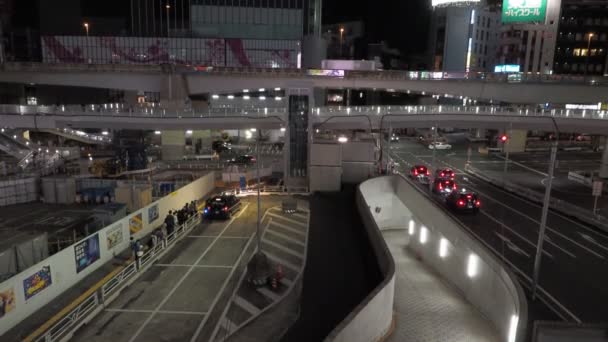 Νυχτερινή Θέα Σιμπούγια Ιαπωνία Τόκιο Ιούνιος 2023 — Αρχείο Βίντεο