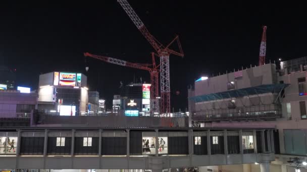 Shibuya Night View Japan Tokyo Juni 2023 — Stockvideo