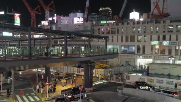 Shibuya Night View Japan Tokio Juni 2023 — Stockvideo