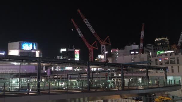 Shibuya Night View Japan Tokio Juni 2023 — Stockvideo
