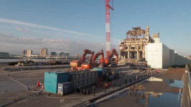 Tokyo Harumi Rıhtımı Yıkım çalışmaları Haziran 2023