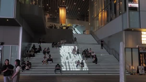 Шибуя Нічний Вид Японія Токіо Червня 2023 Року — стокове відео