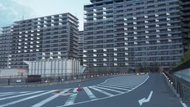 Tokio Harumi Přístaviště Demoliční Práce Červen 2023 — Stock video