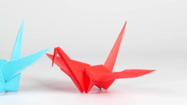 Japon kültürü origami vinç kağıt sanatı Orizuru