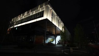 Harumi Bayrağı İnşaat Gecesi Görünümü, Japonya Tokyo Ağustos 2023