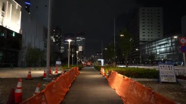 Harumi Bayrağı İnşaat Gecesi Görünümü, Japonya Tokyo Ağustos 2023