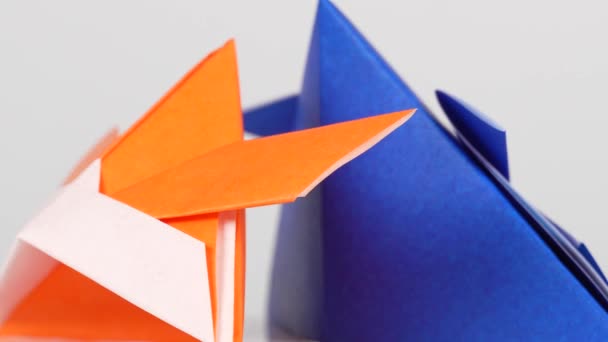 Cultura Giapponese Origami Video Clip — Video Stock