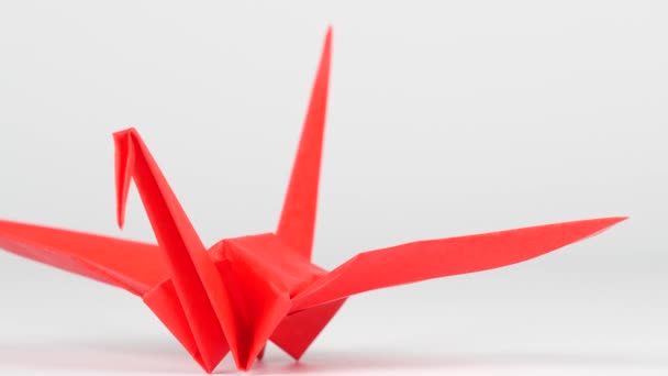 Japán Kultúra Origami Daru Papír Kézműves Orizuru — Stock videók