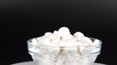 Ek beyaz tablet siyah arkaplan