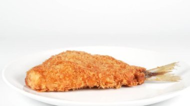 Kızarmış at uskumrusu Japon Aji Fry