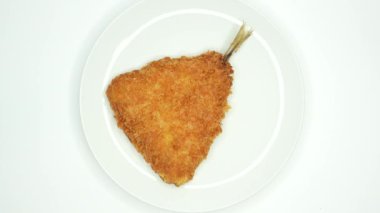 Kızarmış at uskumrusu Japon Aji Fry
