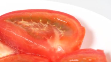 Dilimlenmiş domates dilimi, video klipsi