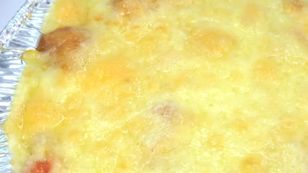 自家製チーズカレー ショートビデオクリップ — ストック動画