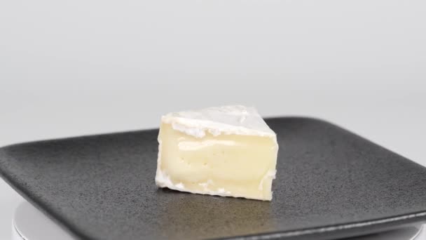 Сыр Camembert Short Видеоклип — стоковое видео
