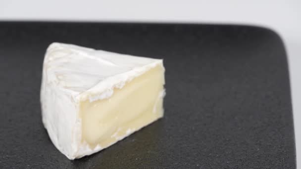 Camembert Cheese Short Video Clip — Stock Video