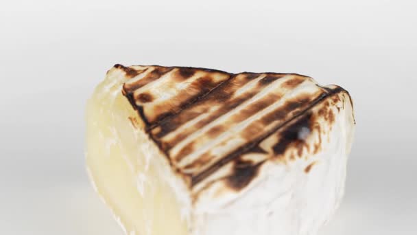 Queso Camembert Asado Corto Videoclip — Vídeo de stock