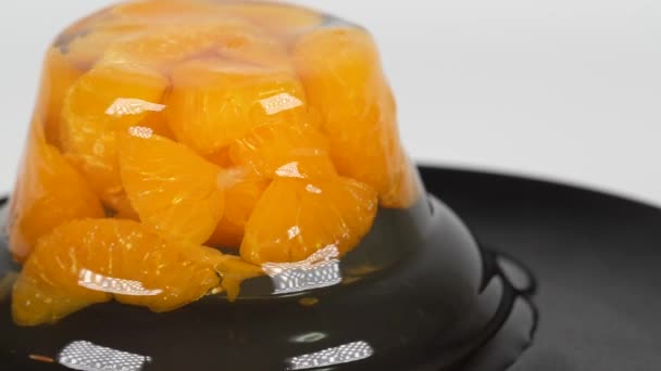 Jalea Naranja Mandarina Clip Vídeo Corto — Vídeo de stock