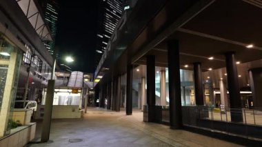 Shiodome Gece Manzarası, Japonya Tokyo Haziran 2025