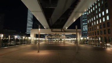 Shiodome Gece Manzarası, Japonya Tokyo Haziran 2025