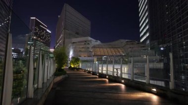 Shiodome Gece Manzarası, Japonya Tokyo Haziran 2025