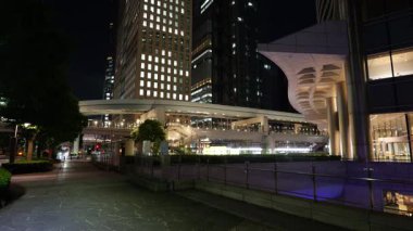 Shiodome Gece Manzarası, Japonya Tokyo Haziran 2025
