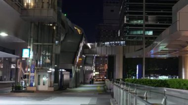 Shiodome Gece Manzarası, Japonya Tokyo Haziran 2025